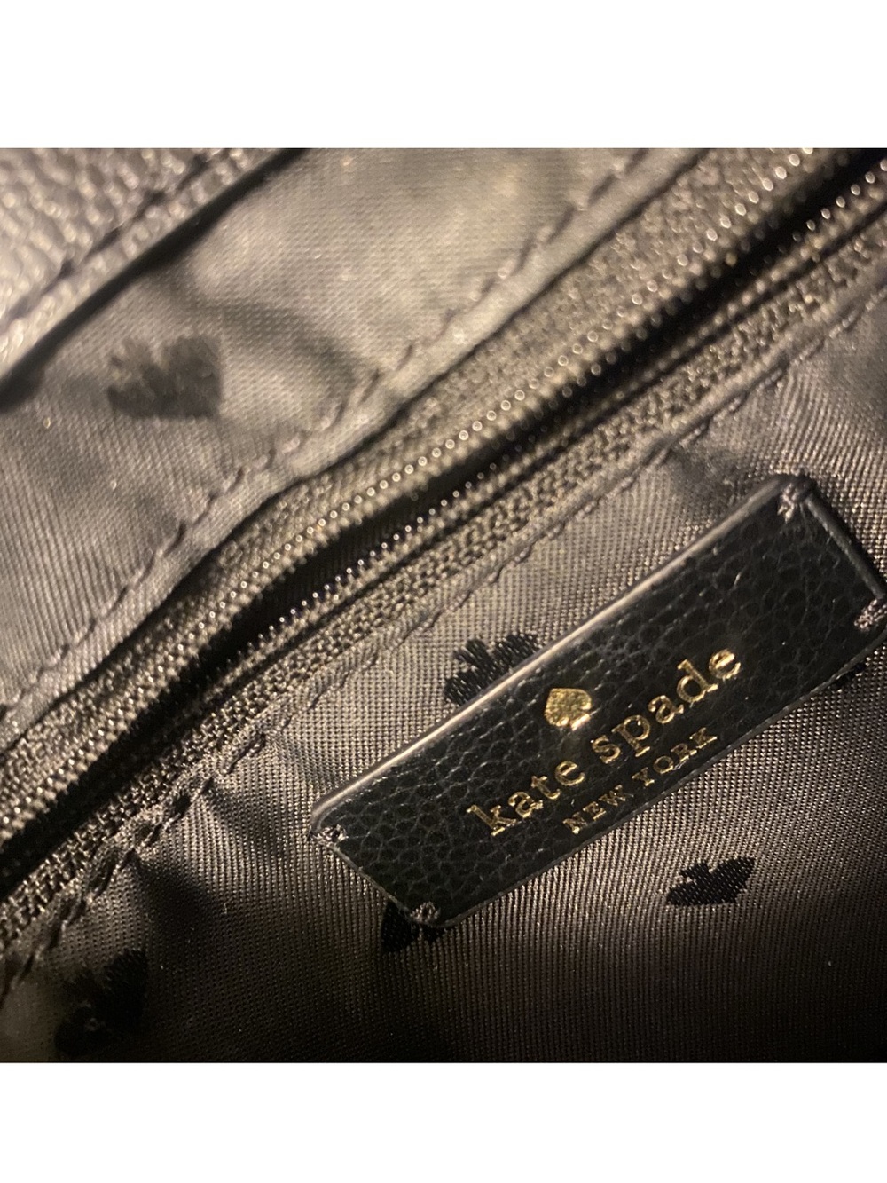 Kate Spade Patterson Drive Medium Maisie Satchel Black Cement Leather Crossbody - Picture 5 of 16